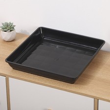 2 Pcs Plant Tray Plastic Trays Flower Pot Planter Rectangle Drip