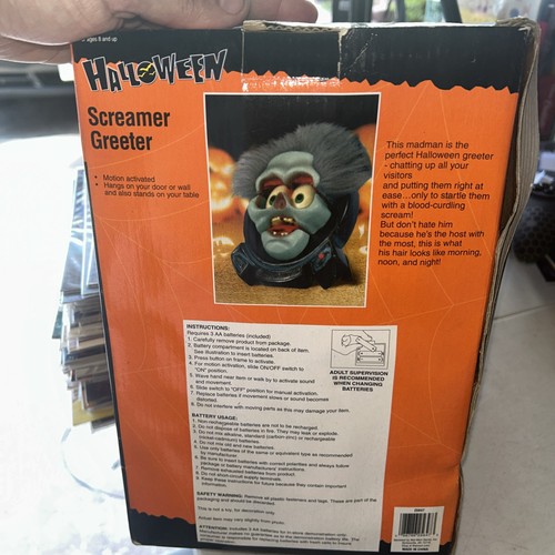 Gemmy Screamer Greeter Halloween Talking Animated Motion Activated Decoration - Picture 3 of 4