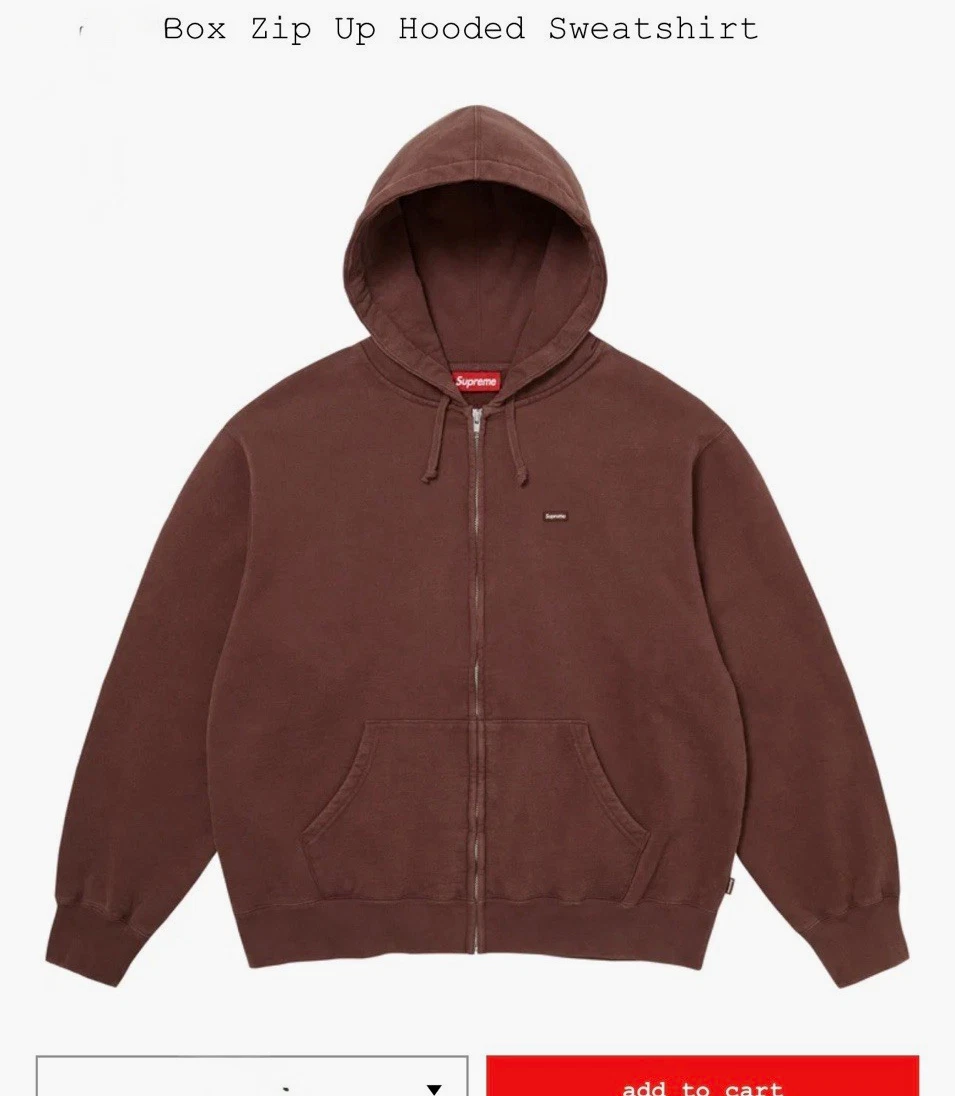 Supreme Solid Full Zip Hoodies & Sweatshirts for Men for Sale