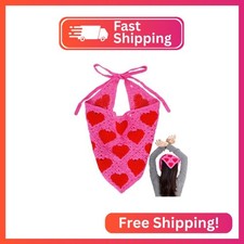 hoyuwak Crochet Head Scarf Bandanas Heart Headbands Accessories for Women Hair S