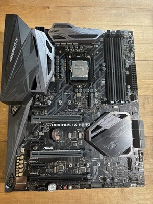 ASUS ROG MAXIMUS IX HERO Z270 LGA 1151 Motherboard w/Intel i7-7700k CPU  (READ)