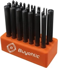 28 Pcs Transfer Punch Set, 3/32"-1/2",Heat Treated Alloy Steel Forging-USA STOCK