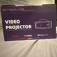 ONOAYO ONO30P 1080p LCD Short Throw Portable Projector HDMI/USB Purple