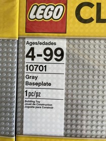 Lot of 4 LEGO Classic 10701 Gray Baseplates Sealed New 15"x15"