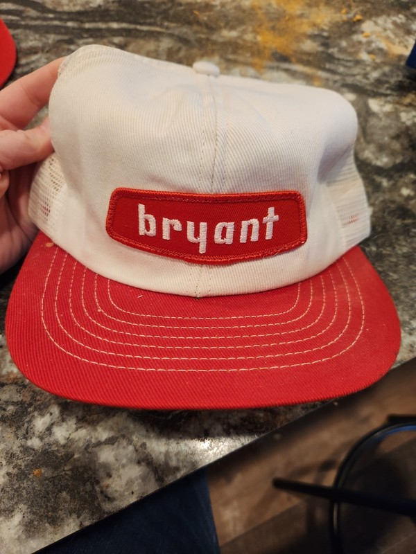 Vintage Swingster Trucker Hat Cap Made In USA 80s Bryant Trucking Patch Farm