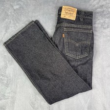 Vintage Levis 517 Orange Tab Jeans Mens 33x30 32x27 Black 90s USA Made Bootcut