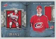 2018-19 UD Black Diamond Rookie Booklet Relics Andrei Svechnikov RC 143/199