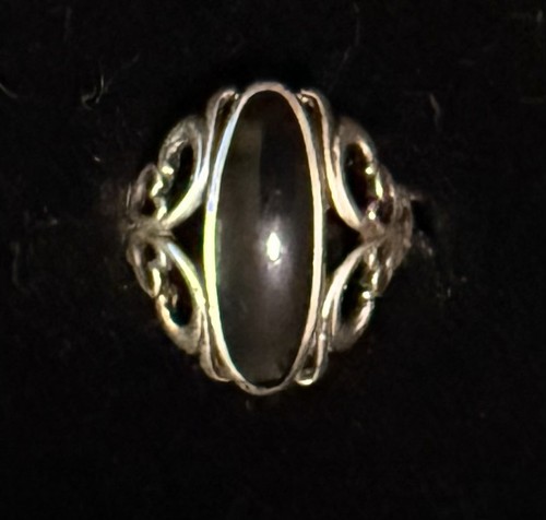 Kabana Sterling 925 KBN Ster. Black Onyx 11mm Womens Ring Size 7.25