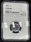 1884 Indian Head Cent 1¢ NGC PF65BN ‼️PASTEL PINK & PURPLE COTTON CANDY TONER‼️