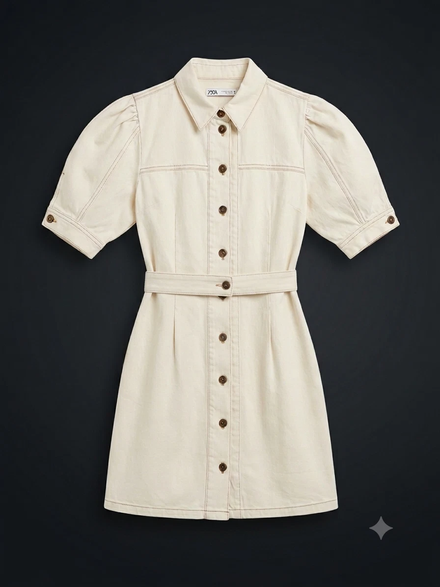 cotton shirt dress zara Zara Dresses | Zara Nwt Woman White Embroidered Trim Midi Shirt Dress Cotton  M,L,Xl 7521/056 | Color: White