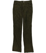 Ralph Lauren Goat Suede High Rise Boot Jean Casual Pants Brown 4 / 32L