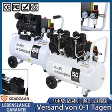 24L/50L  Flüsterkompressor Kompressor Druckluftkompressor 10 bar 220 L/min 1,1KW