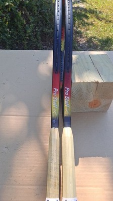 2 Wilson Pro Staff Classic 6.1 110'' racquets; 4 3/8 and 4 1/2 grips