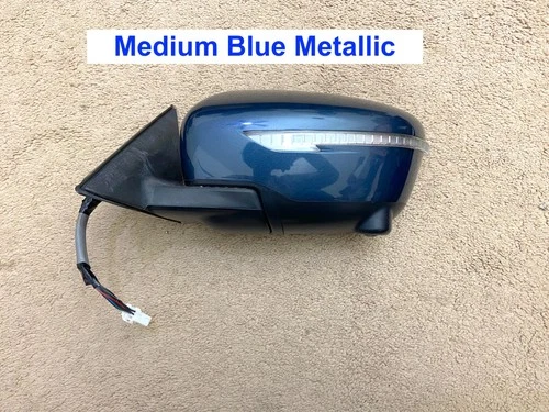 2015-2016 Nissan Rogue Driver Side Left Mirror Medium Blue Metallic 11 wires