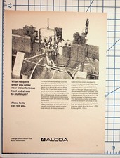 Vintage ALCOA Aluminum Research Lab Test Engineering Print Ad Ephemera