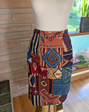 Vintage Wraps Southwest Wrap Skirt Cotton Medium Made in USA
