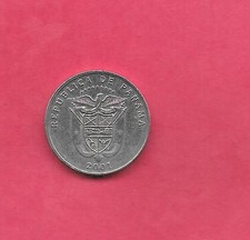 PANAMA KM133 2001 5 CENTESIMOS XF EXTRA FINE NICE RECENT COIN
