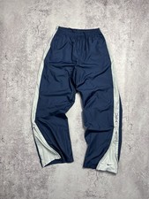 Vintage Nike Team USA Track light Pants Navy White Warm-Up Tearaway Swoosh M