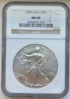 2000 Silver Eagle - NGC MS69