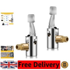 2 Pcs  No-Leak Tire Chuck Adapter - Locking Valve for Handy Inflation