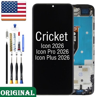 OEM LCD Display Touch Screen Digitizer Frame For Cricket Icon / Pro / Plus 2026