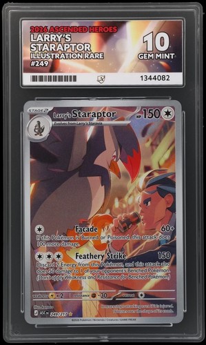 Larry's Staraptor graded ACE 10 for sale on eBay