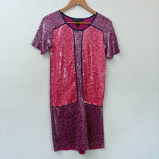 Marc by Marc Jacobs Sequin Dress Women Size XS Pink Purple Cocktail Mini New
