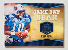 2009 Upper Deck UD Football Game Day Jersey Gear Vince Young Tennessee Titans VY