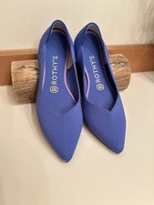 Rothy's The Point Size 8 Cornflower Periwinkle Blue Pointed Ballet Flats READ