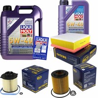 Inspektionskit Filter Liqui Moly ÖL 6L 5W-40 FüR Opel Meriva B Vauxhall 1.7