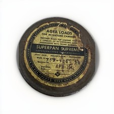 Film Canister 1942 AGFA  Loads Empty Superpan Supreme (BL) Vintage collectible