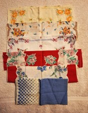 Vintage Ladies Handkerchiefs Mixed lot of 6