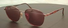 Vintage Laura Ashley Olivia Gold Oval Metal Cognac 52-16-130 FRAMES ONLY