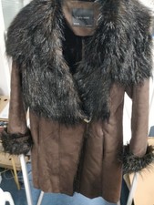 Manteau Zara Basic taille 44 fausse fourrure type daim