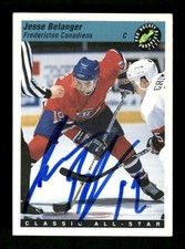 1993 Classic Hockey Prospects 115 Jesse Belanger tough 02 signed auto  JKAU1 BXC