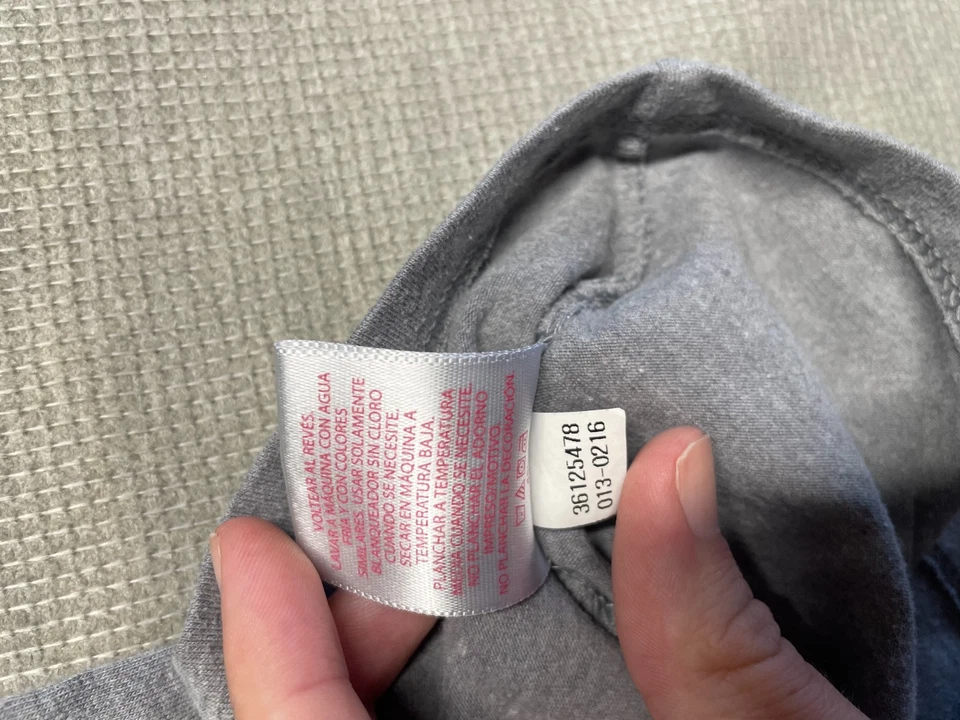 Faded Glory Girls Top Sz S Gray Crew Neck Graphic Tee Short Sleeve Casual Shirt - Image 4 of 4