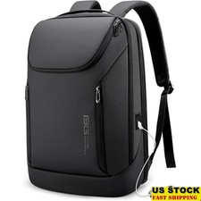 Waterproof Laptop Backpack 15.6 Inch Multi-Pocket Travel Bag 180 Open New