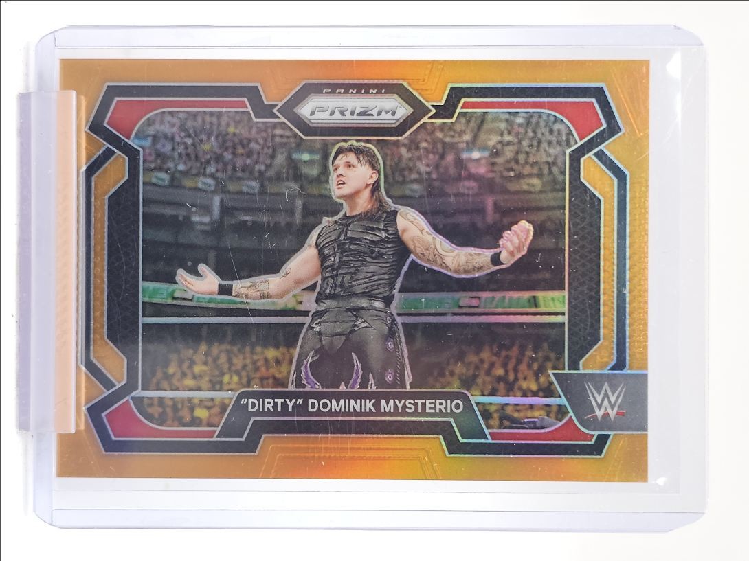 "DIRTY" DOMINIK MYSTERIO 2024 PANINI PRIZM WWE ORANGE RAW #4 /99 Q4193