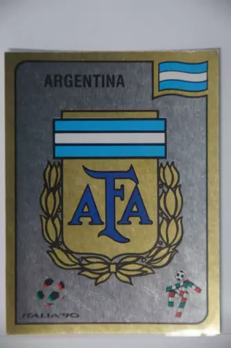 Panini Mondiali FIFA 1990 ITALIA - Italia 90 - n. 114 - Stemma Argentina Foil