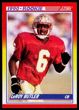 LeRoy Butler, 1990 Score, #619, Florida State Seminoles, RC