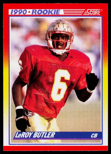 LeRoy Butler, 1990 Score, #619, Florida State Seminoles, RC | eBay