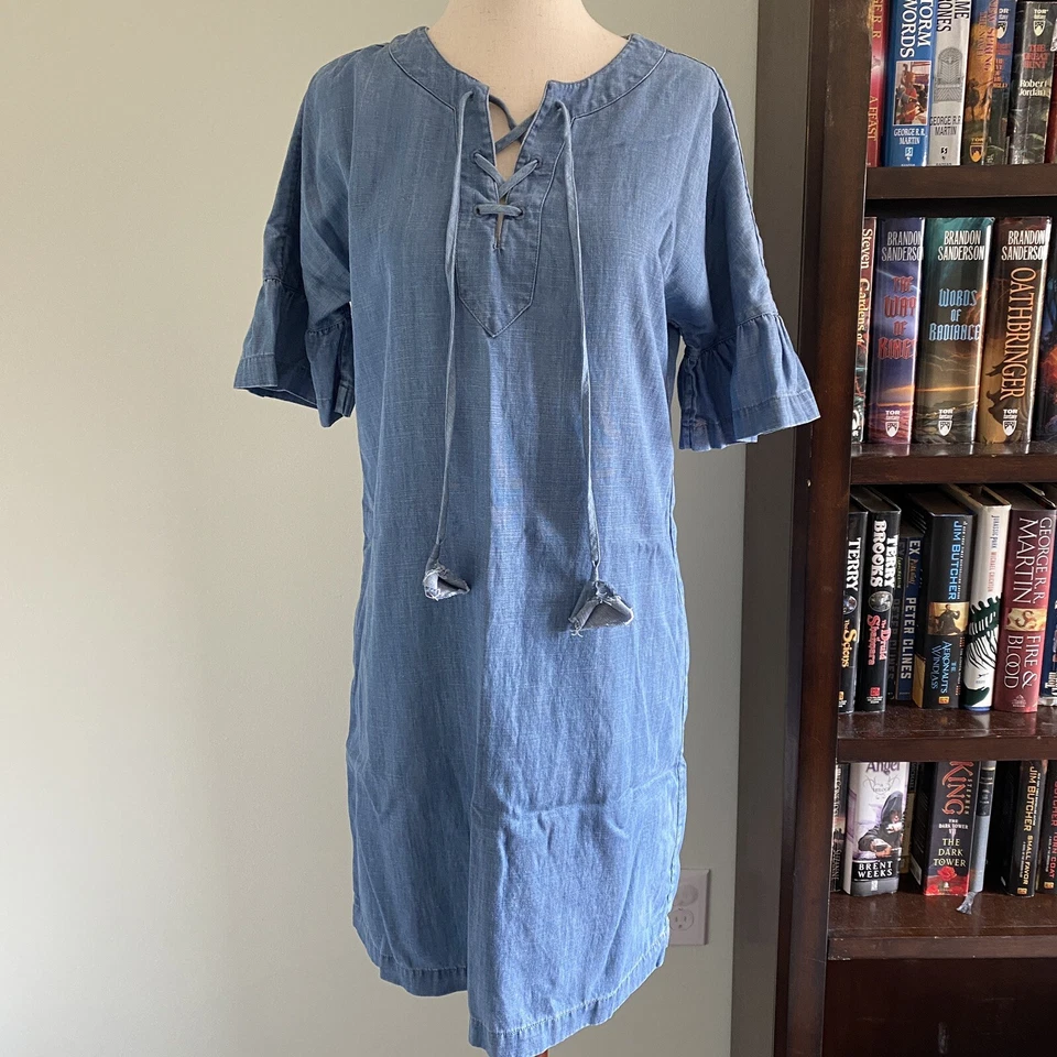 Vestido jeans Vineyard Vines tamanho 00 - Imagem 2 de 4
