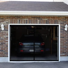 Premium Garage Door Screen for 1 Car Garage 9X8Ft, Durable Heavy Duty Fiberglass