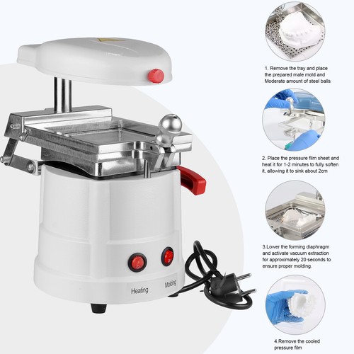 800W Compact Vacuum Forming Machine with Precision Mold Thermoforming Unit White - Picture 21 of 24