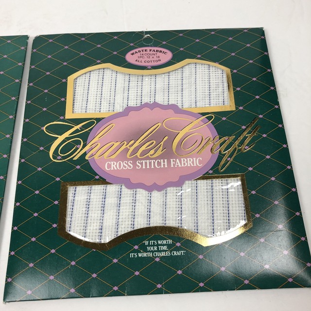 Charles Craft Cross Stitch Fabric 18.5 and 14 Count 1 Piece 12 x 18 All