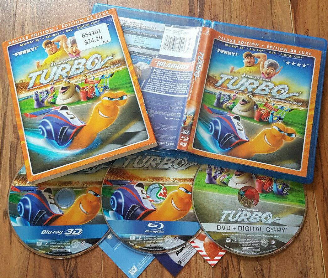 /1445\ Turbo 2013 3D, 2D Blu-ray & DVD Deluxe Edition with Slipcover Rare & OOP /1445\ Turbo 2013 3D, 2D Blu-ray & DVD Deluxe Edition with Slipcover Rare & OOP