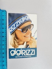 ADESIVO GIGI RIZZI SPORTSWEAR STICKER AUTOCOLLANT AUFKLEBER VINTAGE 80s
