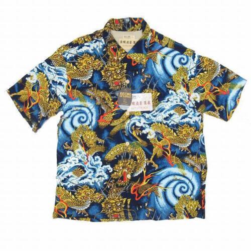 New 23ss Sun Surf Keoni From Hawaii Dragon Aloha Shirt SS39135 Ray Size XXL - Picture 1 of 8