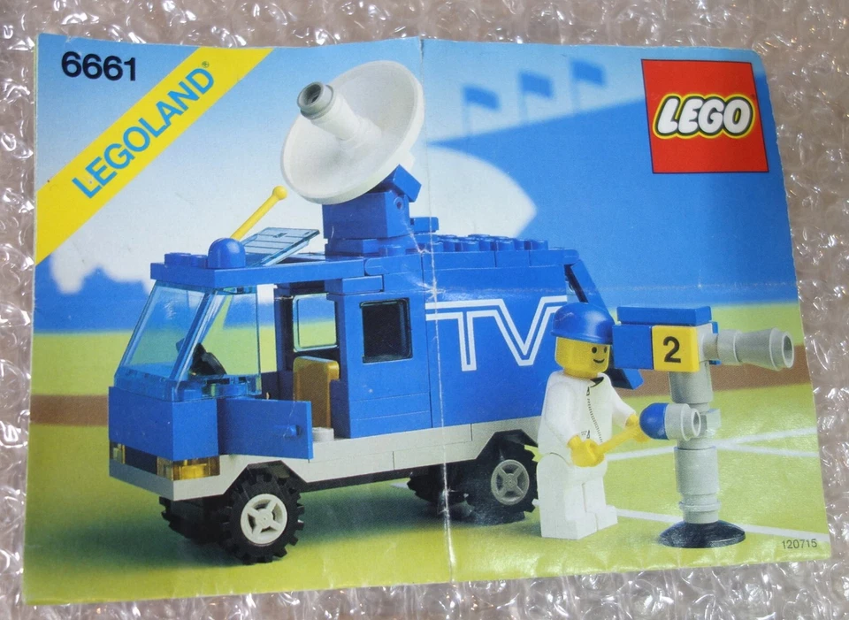1989 LEGO Legoland 6661 TV Reporter Truck Complete! - Image 2 of 4