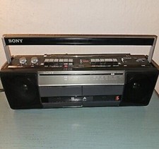 Vintage Sony SoundRider Duel Cassette Boombox Recorder-Excellent-CFS-W301
